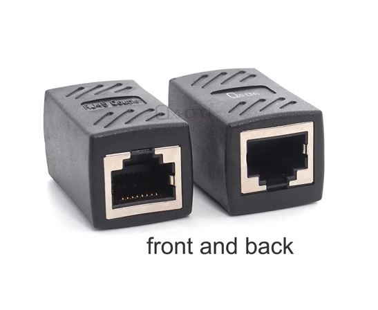 OXH-AD-RJ45-FF.jpg Just You PC AD-RJ45-FF Oxhorn RJ45 Ethernet Inline 8 pins Coupler