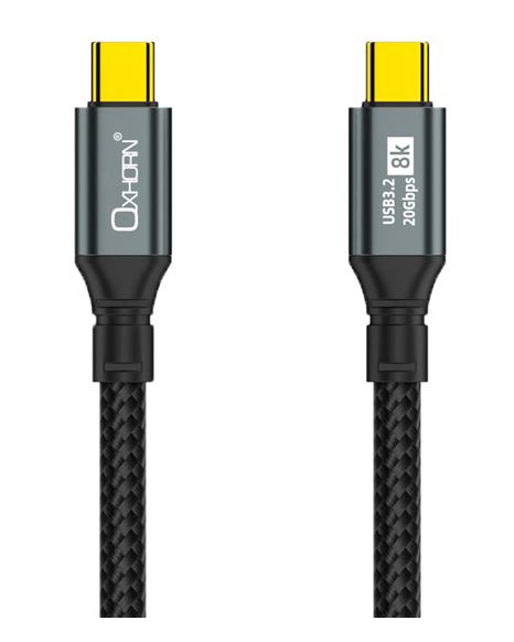 OXH-CB-CC-321.jpg Just You PC CB-CC-321 Oxhorn USB 3.2 Gen 2×2 1m USB-C
