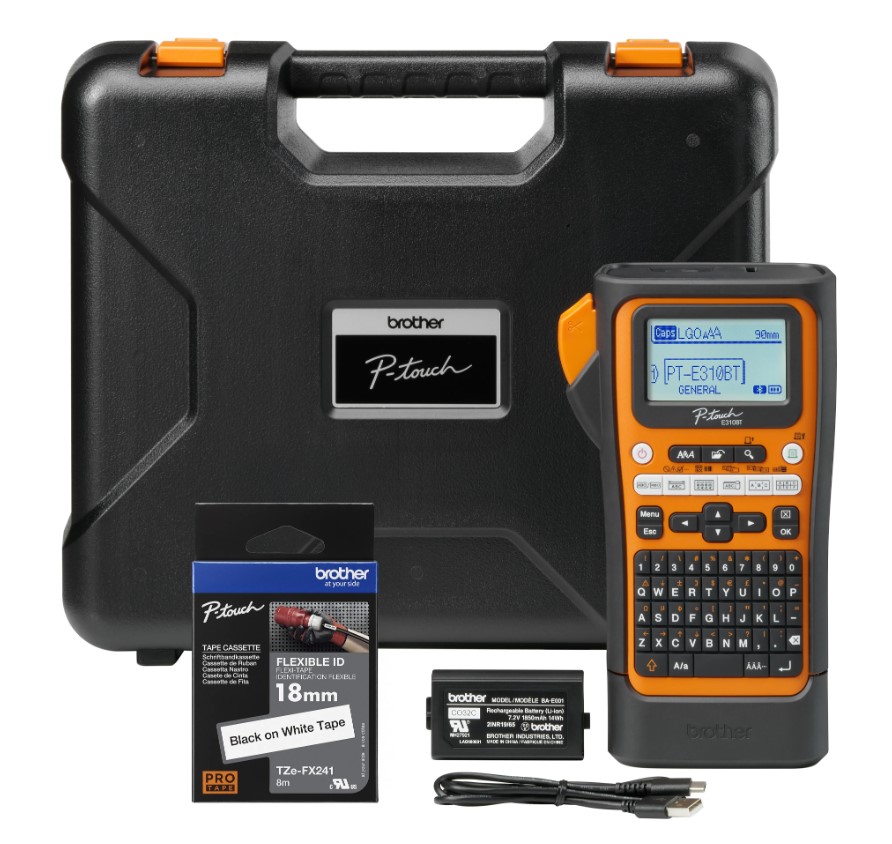 PRB-PT-E310BTVP.jpg Brother PT-E310BTVP Industrial Handheld Label Printer - 3 Year
