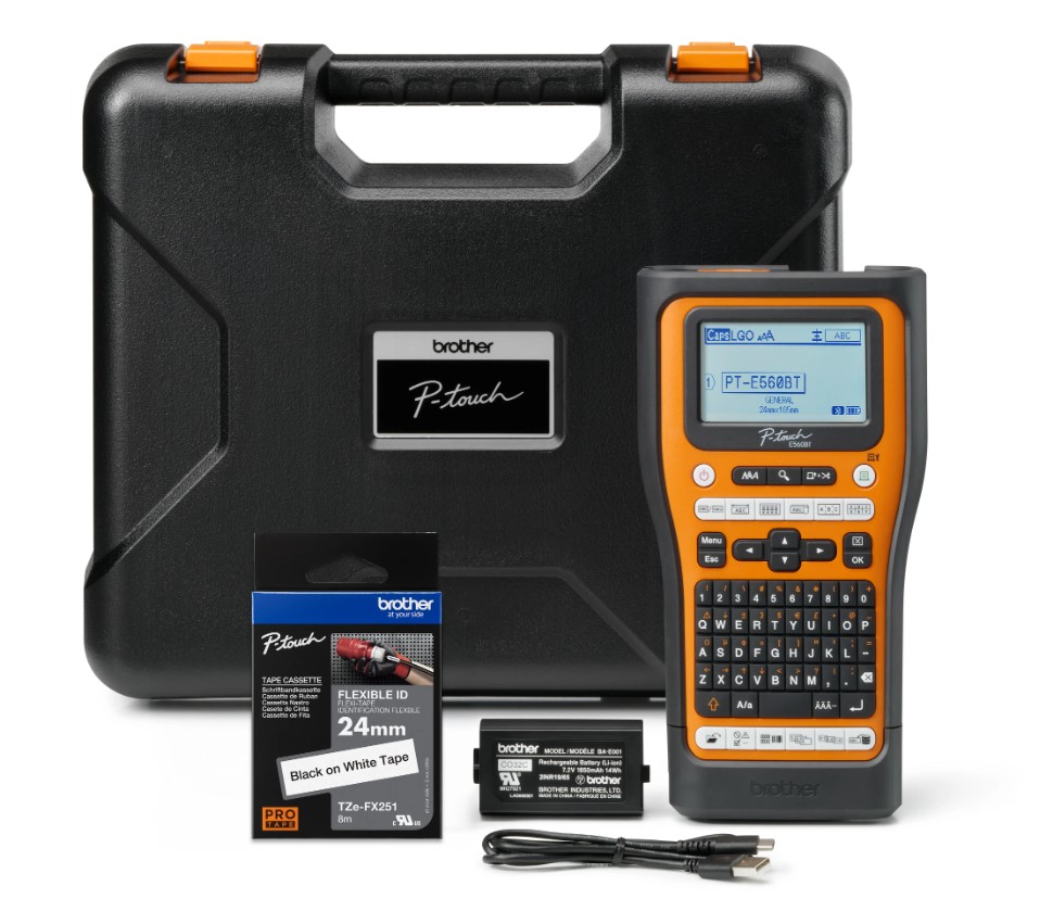 PRB-PT-E560BTVP.jpg Brother PT-E560BTVP Industrial Handheld Label Printer - 3 Year