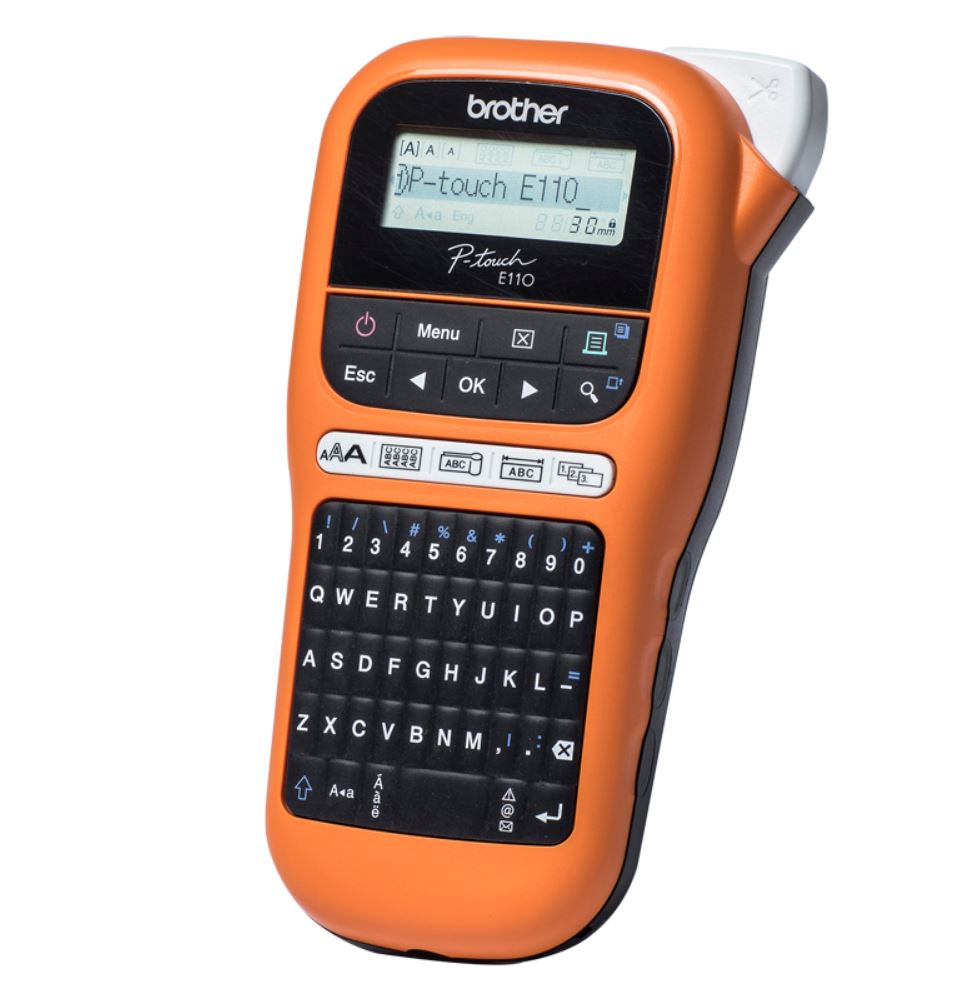 PRB-PTE110VP.jpg Brother PT-E110VP PORTABLE P TOUCH LABELLER SUITABLE FOR ELECTRICIANS/TRADESMEN