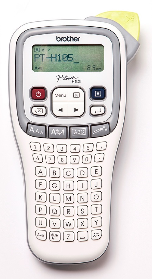 PRB-PTH105.jpg Brother PT-H105 PTH105 WHITE/GRAY ACCENT HANDHELD LABELLER - 3.5-12MM