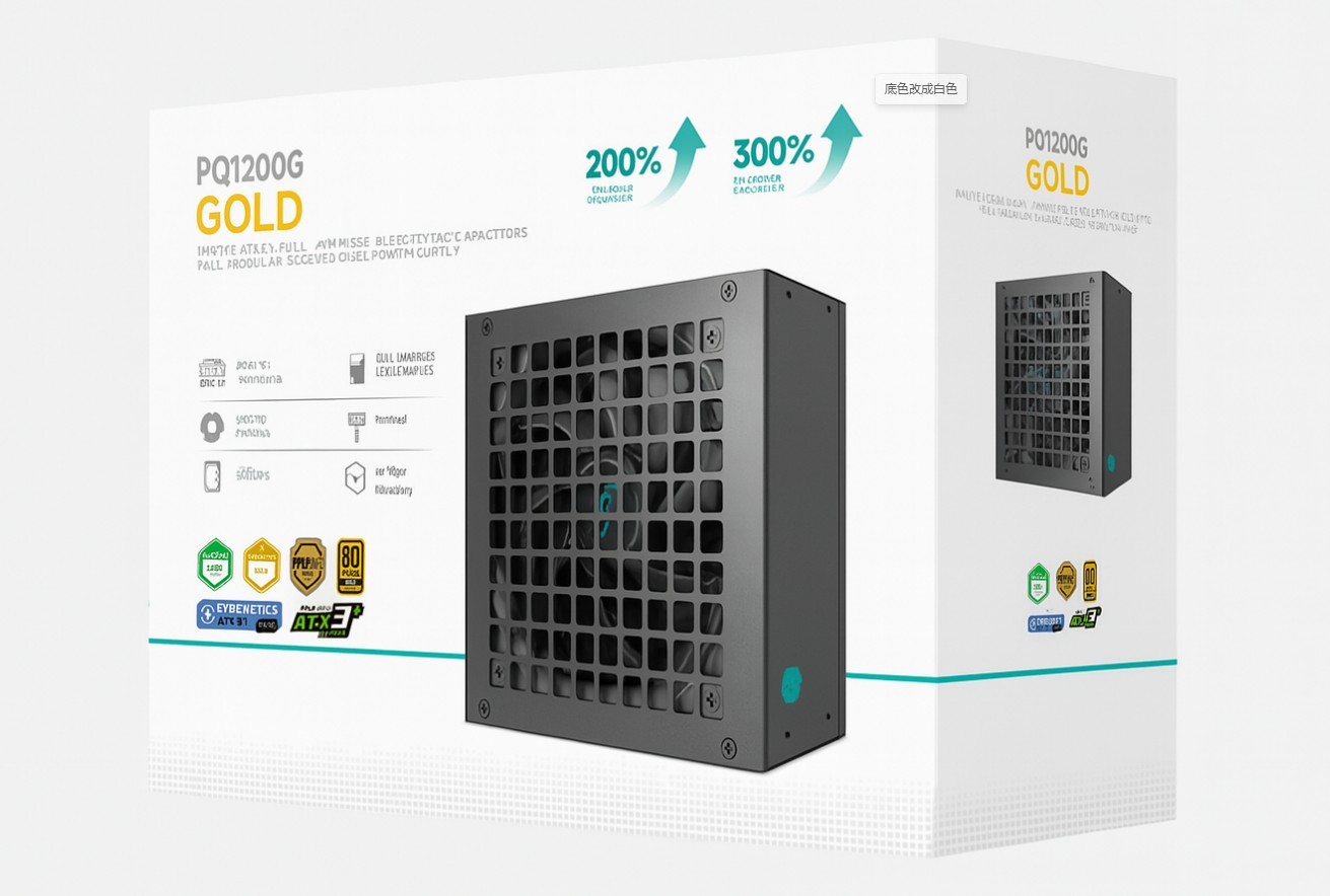 PSD-PQ1200G-GS.jpg DEEPCOOL R-PQC00G-FD1B-JGAU-V1 PQ1200G 1200W Gamer Storm 80+ Gold/Cybenetics