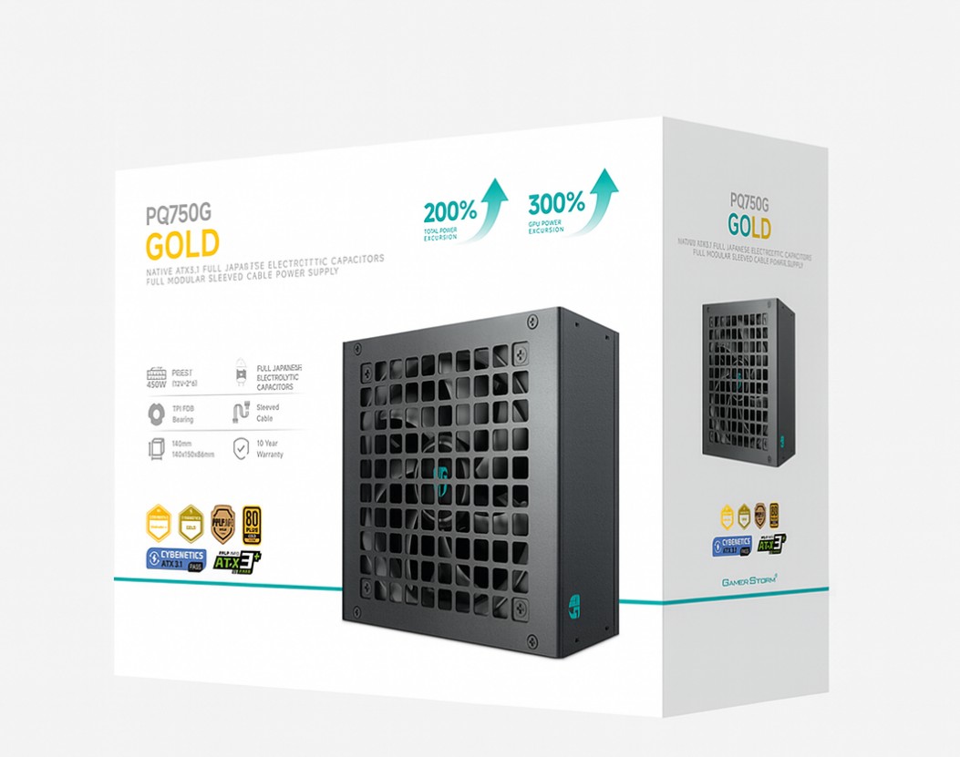 PSD-PQ750G-GS.jpg DEEPCOOL R-PQ750G-FD1B-JGAU-V1 PQ750G 750W Gamer Storm 80+ Gold/Cybenetics Fully