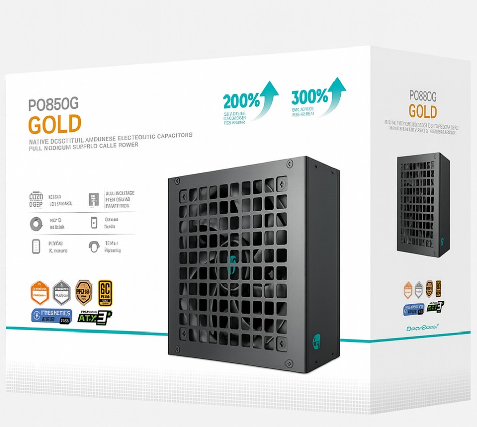 PSD-PQ850G-GS.jpg DEEPCOOL R-PQ850G-FD1B-JGAU-V1 PQ850G 850W Gamer Storm 80+ Gold/Cybenetics Fully
