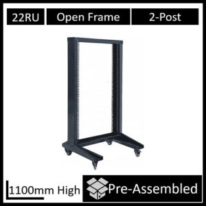 LDR WB-OR-B6622 Flat Packed 22U 2-Post Open Frame Rack