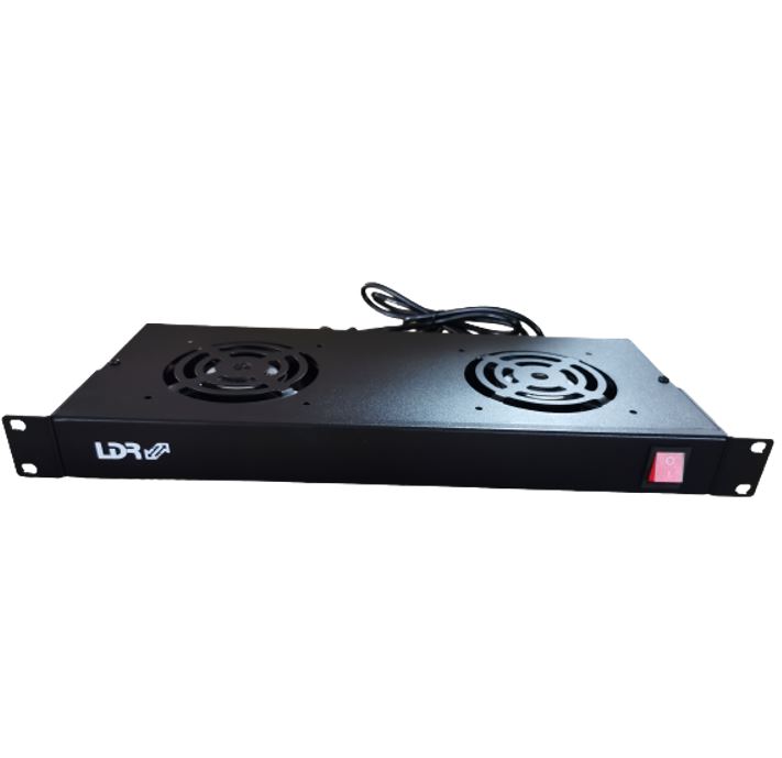 RCLDR-ACC-2FANRM.jpg LDR WB-CA-12 2 Way Rackmountable Fan Kit with power