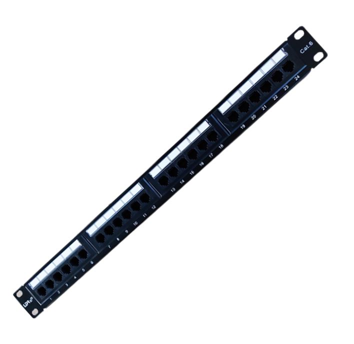 RCLDR-ACC-PP-24-6.jpg LDR WB-PP-4124 24 Port Cat6/5e Patch Panel Rack Mount