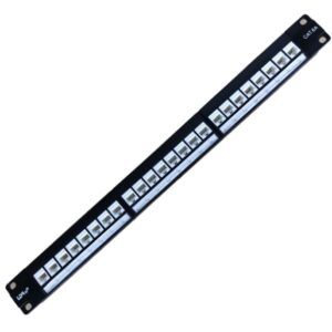 LDR WB-PP-5124 24 Port Cat6A UTP Patch Panel Rack