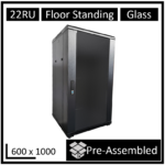LDR WB-NC602215B Assembled 22U Server Rack Cabinet (L600mm x