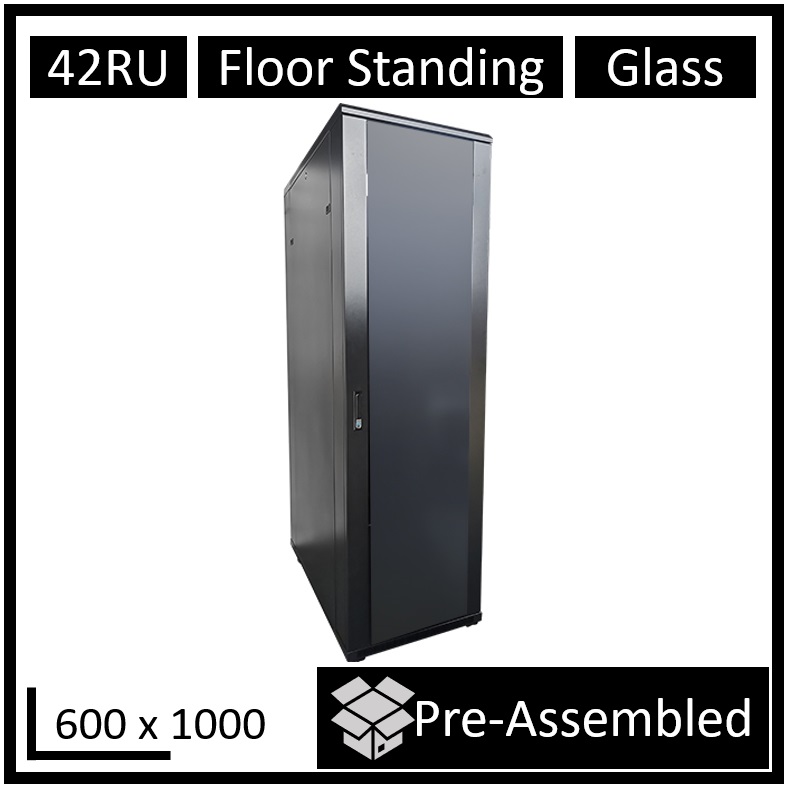 RCLDR-FS1000-42U-A.jpg LDR WB-NC604215B Assembled 42U Server Rack Cabinet (600mm x