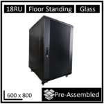 LDR WB-NC681815B Assembled 18U Server Rack Cabinet (600mm x