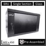 LDR WB-SS64060NB Assembled 6U Wall Mount Cabinet (600mm x
