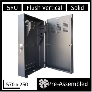 LDR WB-FT Assembled 5U Flush Wall Mount Vertical Cabinet