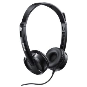 Rapoo H100-Black H100 Wired Stereo Headsets - HD Voice