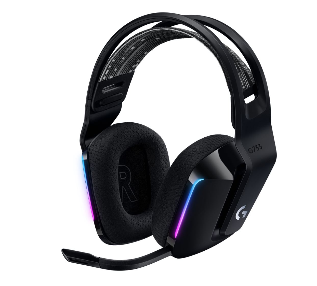 SPLT-G733-BLK.jpg Logitech 981-000867 G733 Lightspeed Wireless RGB Gaming Headset Black