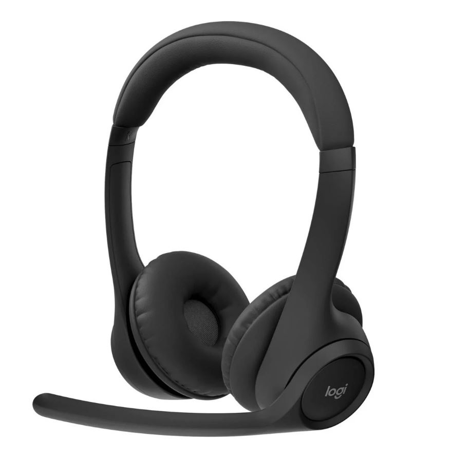SPLT-ZONE300-BK.jpg Logitech 981-001408 ZONE 300 Wireless Headset Midnight Black 1-Year