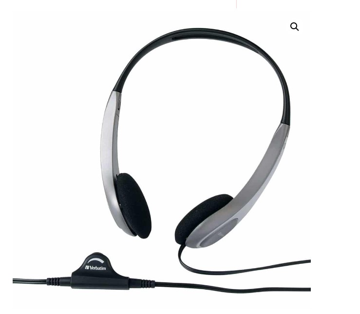 SPV-41645.jpg Verbatim 41645 Multimedia Headset with Volume Control Headphone