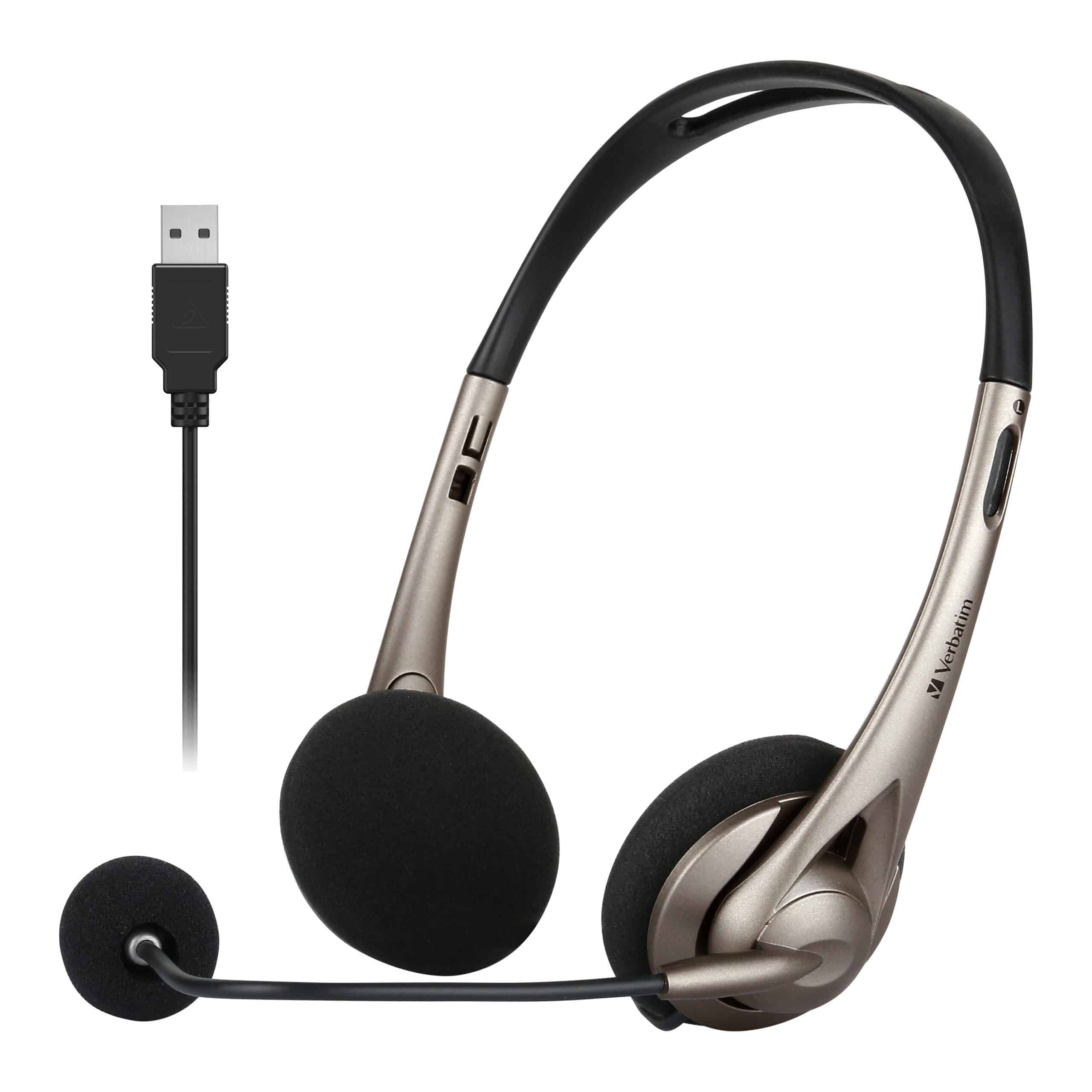 SPV-66556.jpg Verbatim 66556 Multimedia Headset with Boom Mic Headphone