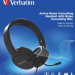 Verbatim 66706 Multimedia Headset with ANC & Noise Cancelling