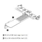Lenovo ISG 4XH7A09866 ThinkSystem SR630 V2/SR645 x16/x16 PCIe G4 Riser1