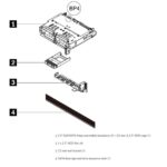 Lenovo ISG 4XH7A60938 ThinkSystem V2/V3 2U Rear 4x2.5" SAS/SATA Backplane