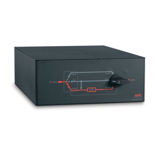 UPAPC-SBP10KRMI4U.jpg APC SBP10KRMI4U Service Bypass Panel, 4U RM, 230V/HW Input