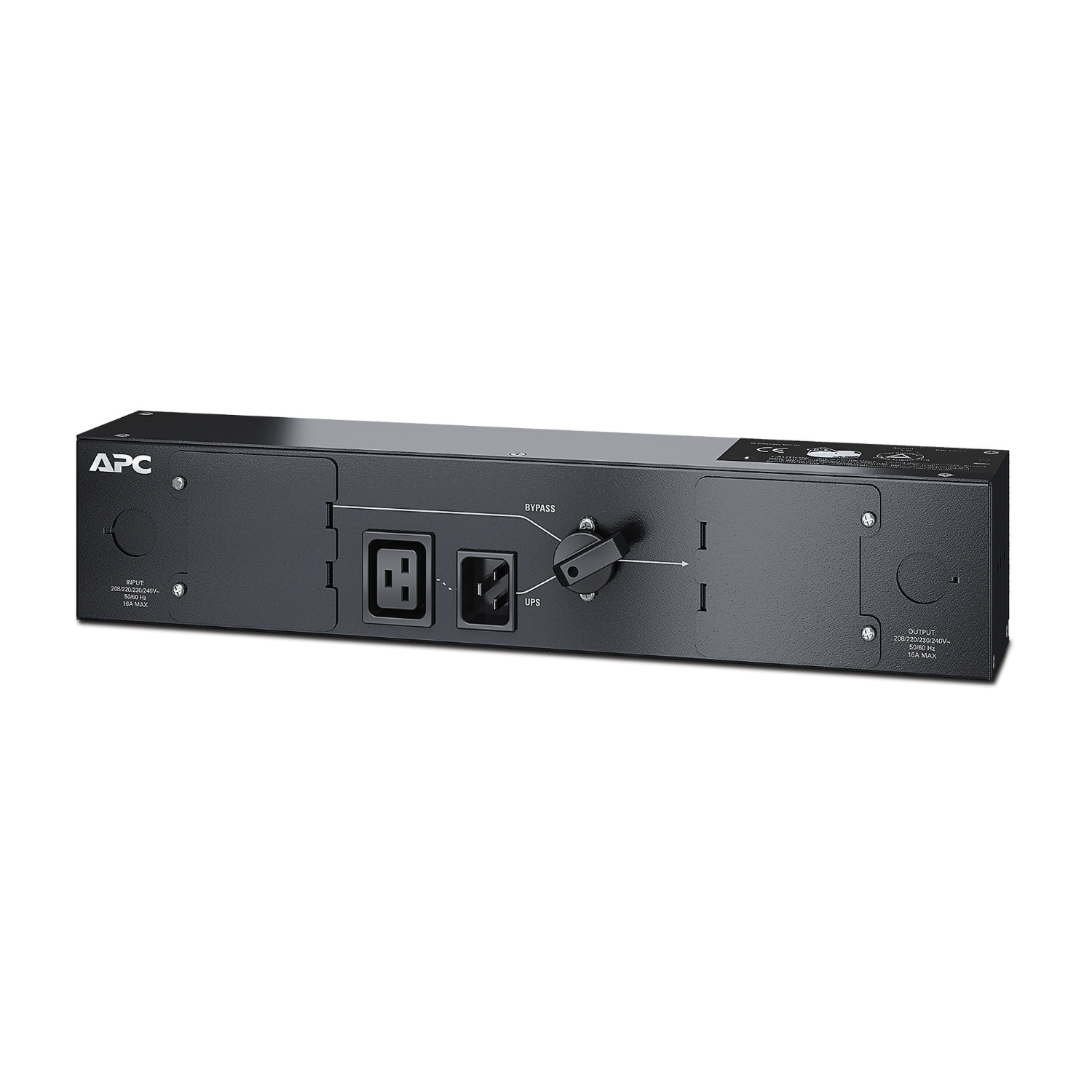 UPAPCSBP3000RMHW.jpg APC SBP3000RMHW Service Bypass PDU, 2U, 3000VA Load Capacity