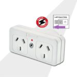 Generic PAD-017LS Sansai Surged Protected Double Adaptor Left Side