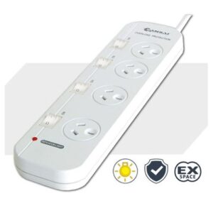 Generic PAD-054SW Sansai 4 Way Powerboard 4 Outlet 10A