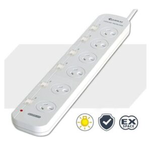 Generic PAD-056SW Sansai 6 Way Powerboard 6 Outlet 10A
