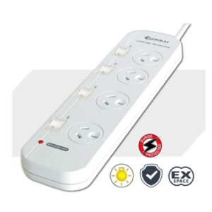 Generic PAD-421SW Sansai 4-Way Power Board (421SW) with Individual