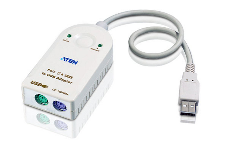 USA-UC-100KM.jpg Aten UC100KMA-AT USB to 2 Port PS/2 Active Converter