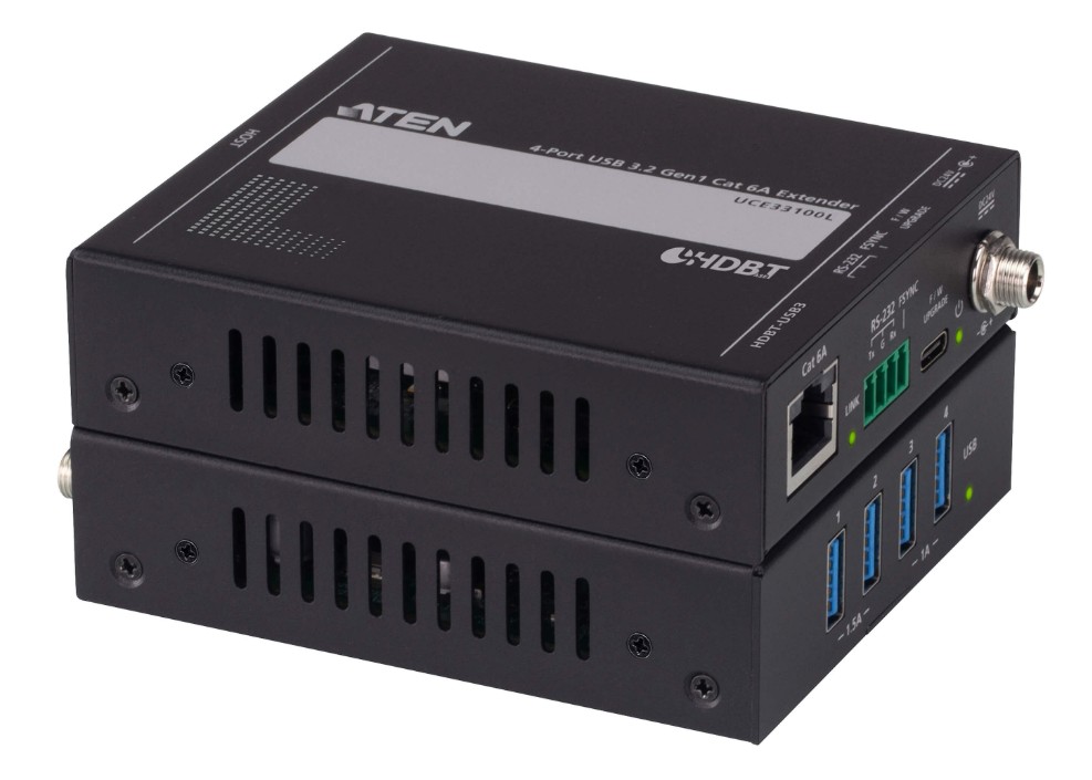 USA-UCE33100-AT-B.jpg Aten UCE33100-AT-B 4-Port USB 3.2 Gen 1 Cat 6A