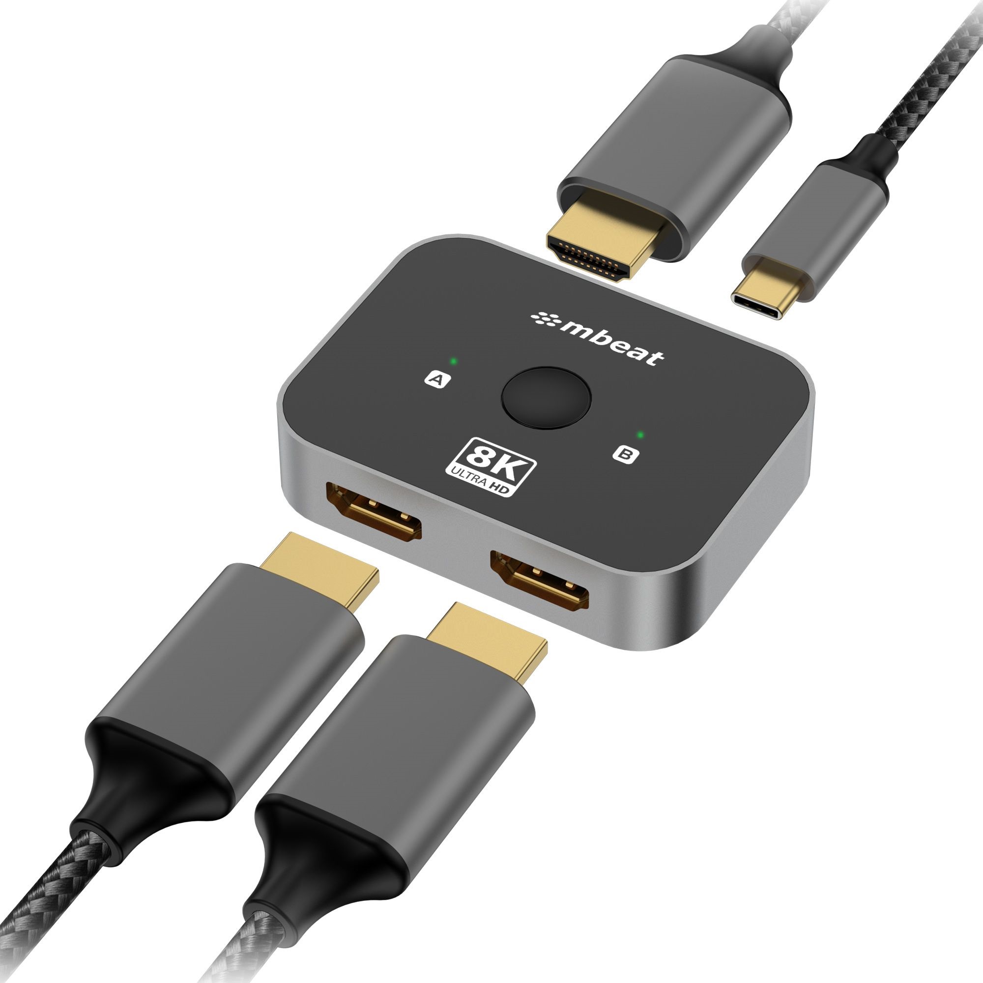 USMB-MB-HDMI-SW8K21.jpg MBEAT MB-HDMI-SW8K21 ® 8K Bi-directional HDMI 2.1 Switch 2