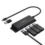 MBEAT MB-HUB-E04 ® Mountable 4-Port USB-A & USB-C Adapter