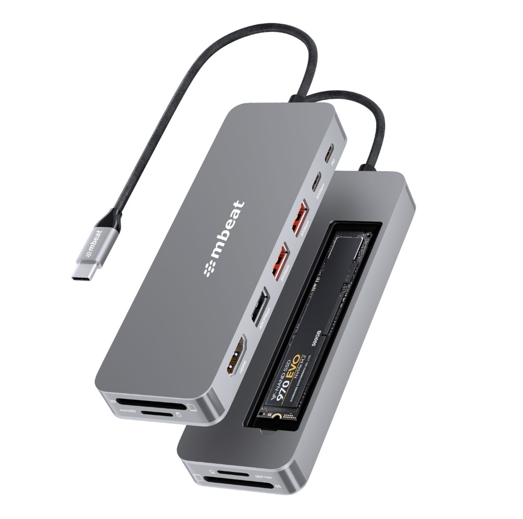 USMB-MB-UCD-HS9.jpg MBEAT MB-UCD-HS9 ® Elite 9-in-1 USB-C Multiport Hub