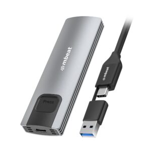 MBEAT MB-XCS-CM03GRY ® 10Gbps M.2 NVMe SATA SSD Enclosure