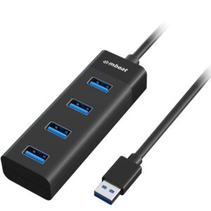 MBEAT MB-U3H-4K ® 4-Port USB 3.0 Hub - Black