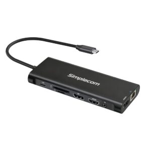 Simplecom CHT814 14-in-1 USB-C 4K Triple Display MST Docking