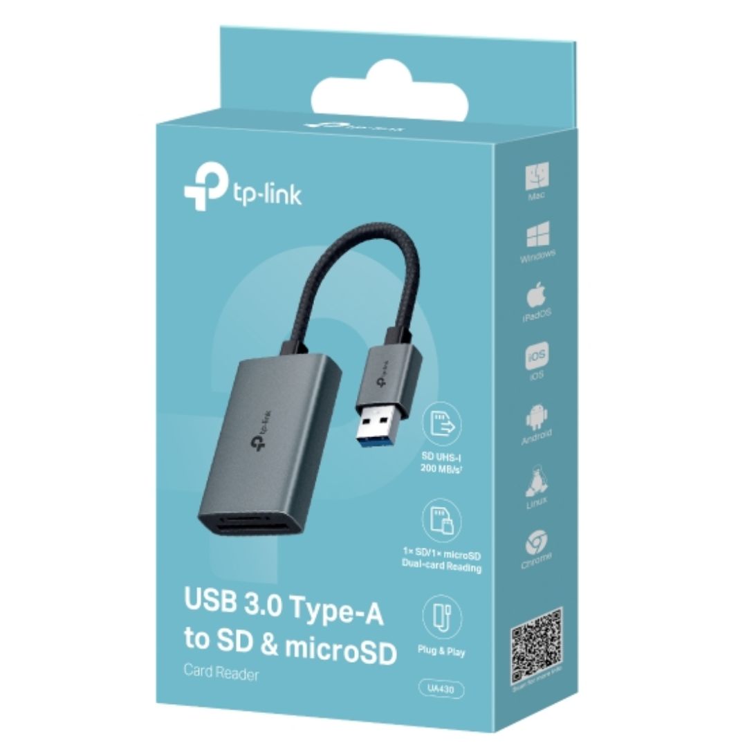 USTL-UA430.jpg TP-LINK UA430 USB 3.0 Type-A to SD & microSD