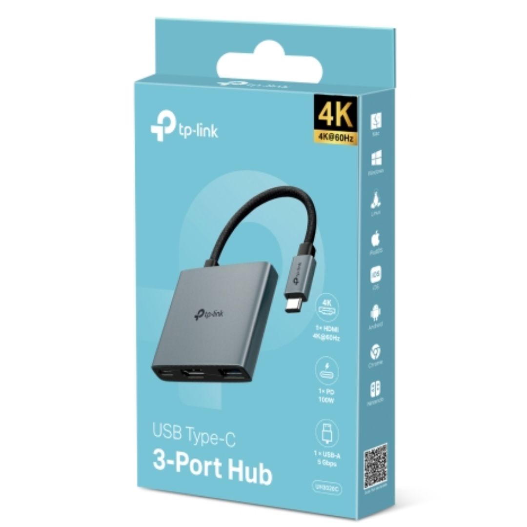 USTL-UH3020C.jpg TP-LINK UH3020C USB Type-C 3 in 1 Hub