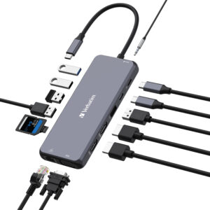 Verbatim 32154 USB-C Pro Multiport Hub- 14 Ports