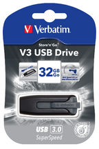 USV-49173.jpg Verbatim 49173 32GB V3 USB3.0 Grey Store'n'Go V3; Retractable
