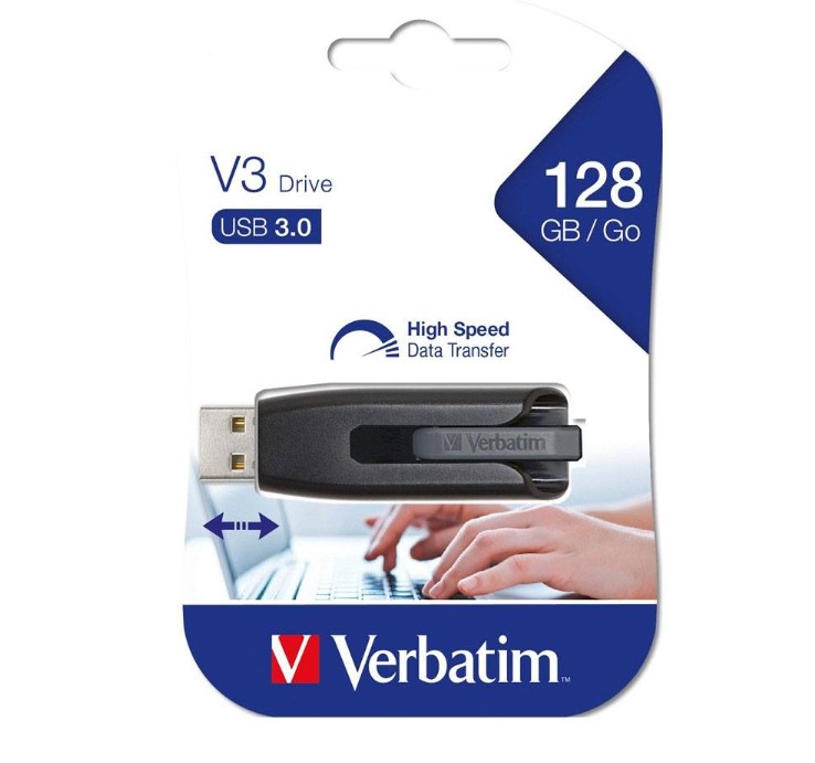 USV-49189.jpg Verbatim 49189 Store'n'Go V3 USB 3.2 SuperSpeed Drive 128GB