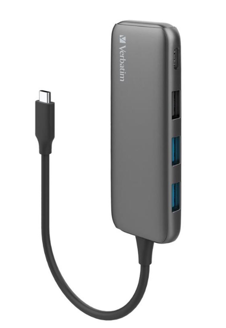USV-66603.jpg Verbatim 66603 USB-C Hub with 2 x USB-A 3.2