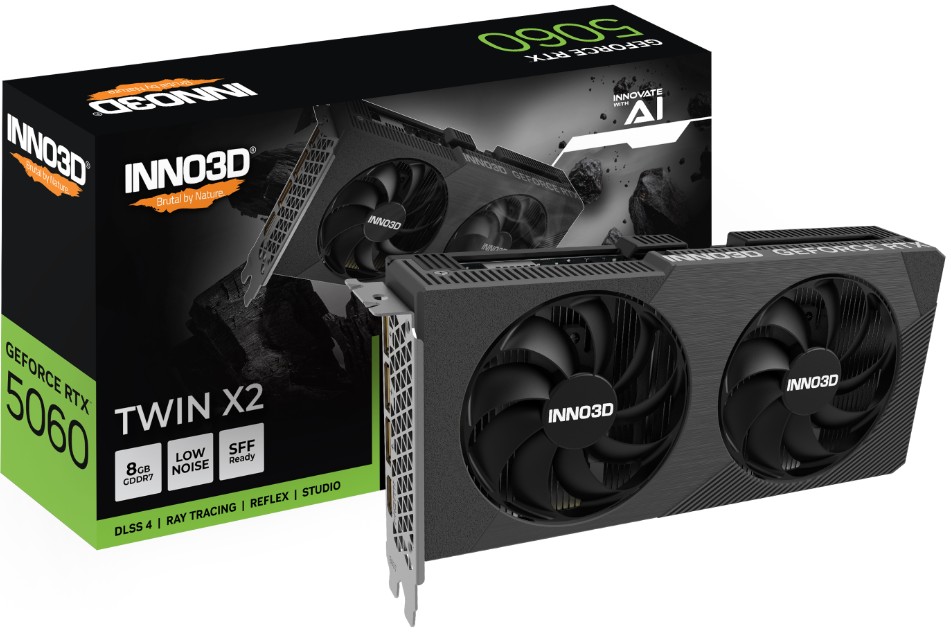 VCI-RTX5060-TWX2OV2.jpg INNO3D N50602-08D7X-195071N nVidia GeForce RTX 5060 TWIN X2 OC