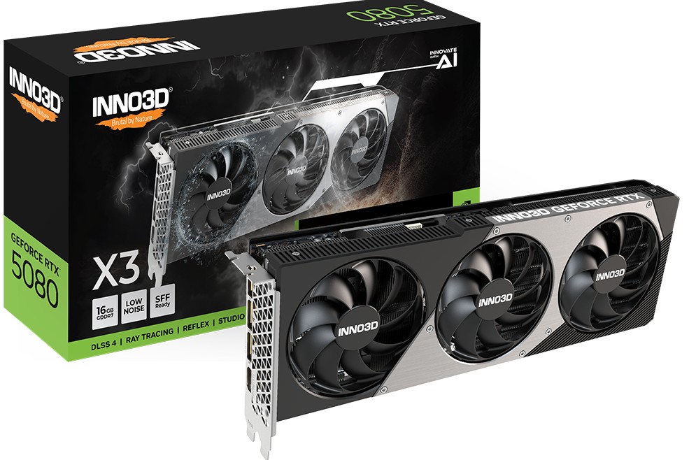 VCI-RTX5080-X3N.jpg INNO3D N50803-16D7-176068N nVidia GeForce RTX 5080 X3 16GB GDDR7