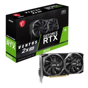 MSI RTX 3050 VENTUS 2X XS 8G OC nVidia Geforce Video Card