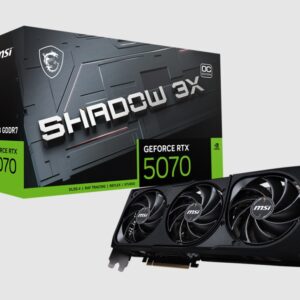 MSI GeForce RTX 5070 12G SHADOW 3X OC nVidia GeForce RTX™ 5070 12G SHADOW 3X